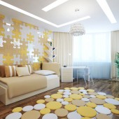 Интерьер детской комнаты в светлых тонах