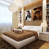 Дизайн спальни в бежевых тонах