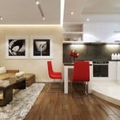 Бежевые гостиные фото - дизайн интерьера