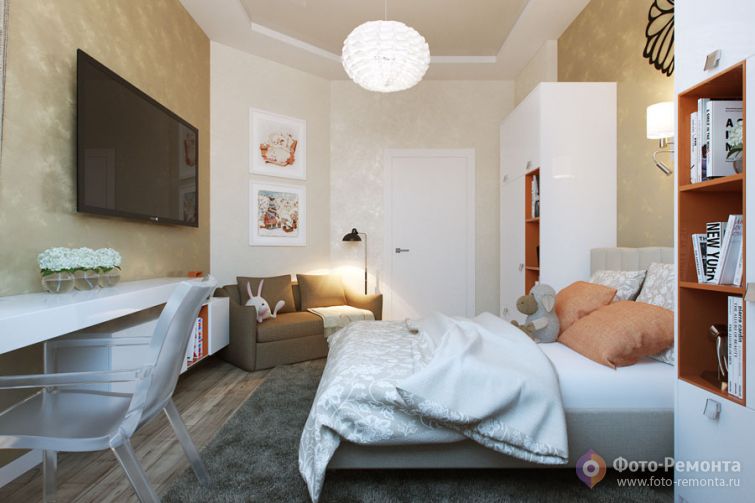 Интерьер небольшой детской комнаты