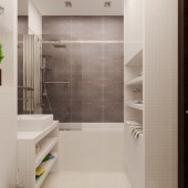 Маленькие ванные комнаты фото - дизайн интерьера