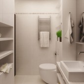 Маленькие ванные комнаты фото - дизайн интерьера