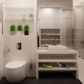 Маленькие ванные комнаты фото - дизайн интерьера