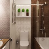 Маленькие ванные комнаты фото - дизайн интерьера