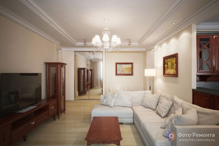 Интерьер квартиры в стиле легкая классика