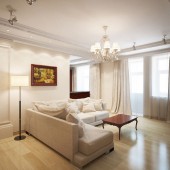 Бежевые гостиные фото - дизайн интерьера