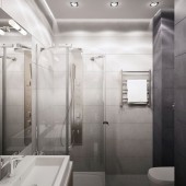 Маленькие ванные комнаты фото - дизайн интерьера