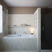 Большие ванные комнаты фото - дизайн интерьера