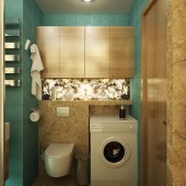 Маленькие ванные комнаты фото - дизайн интерьера