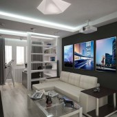Гостиные в темных тонах фото - дизайн интерьера