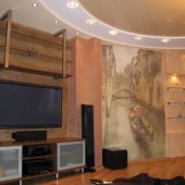 Розовые гостиные фото - дизайн интерьера