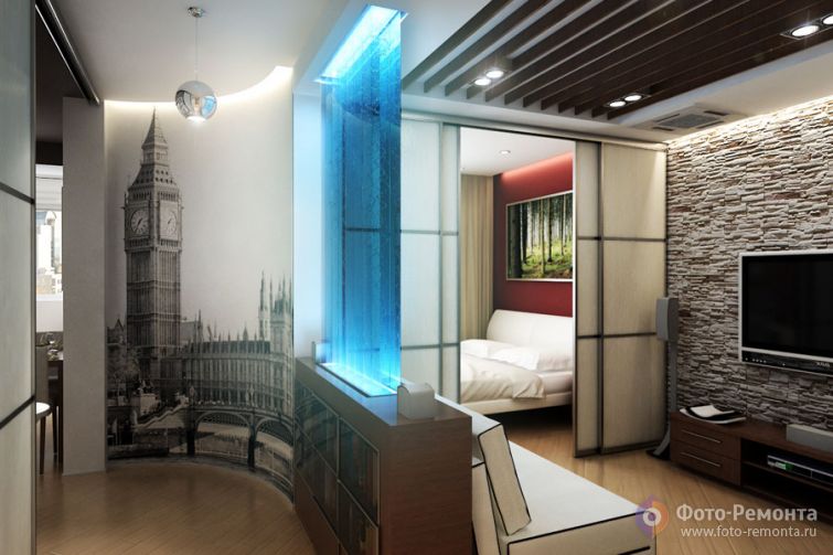 Интерьер однокомнатной квартиры от Archdizart