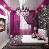 Розовые спальни фото - дизайн интерьера
