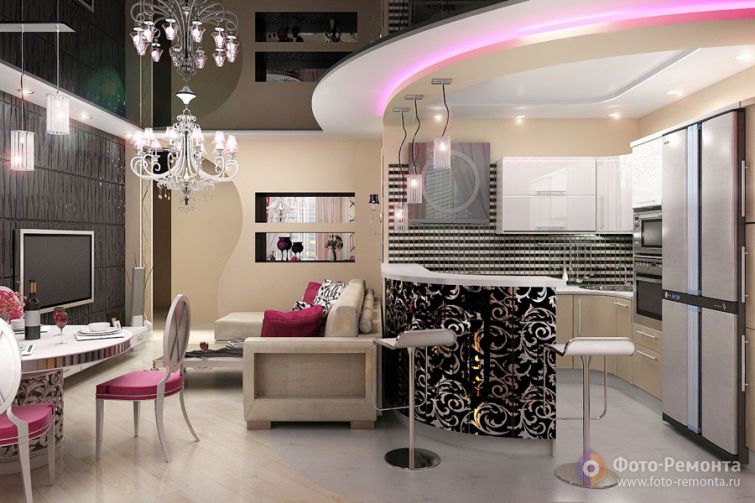  Дизайн интерьера гостиной