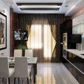 Черные кухни фото - дизайн интерьера