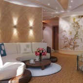 Бежевые гостиные фото - дизайн интерьера