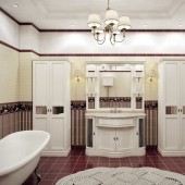 Ванные комнаты в классическом стиле фото - дизайн интерьера