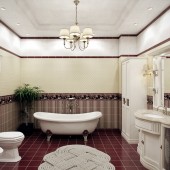 Ванные комнаты в классическом стиле фото - дизайн интерьера