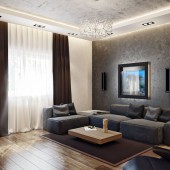 Интерьер гостиной в квартире, Екатеринбург