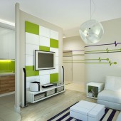 Гостиная и кухня