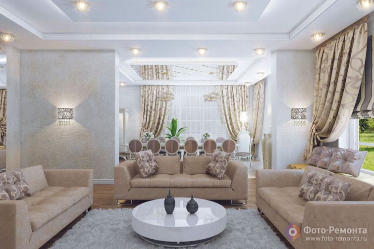 Дизайн-проект коттеджа, 420 кв.м. 