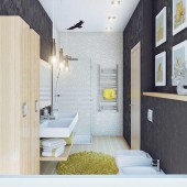 Маленькие ванные комнаты фото - дизайн интерьера