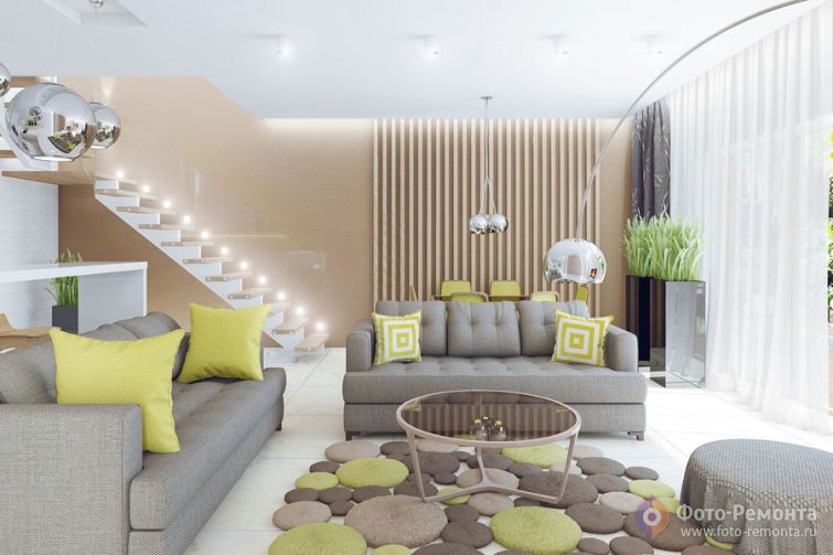 Интерьер дома в эко-стиле