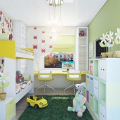 Маленькие детские комнаты фото - дизайн интерьера