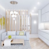 Интерьер квартиры площадью 66 кв.м.