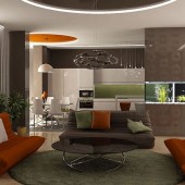 Гостиная-кухня