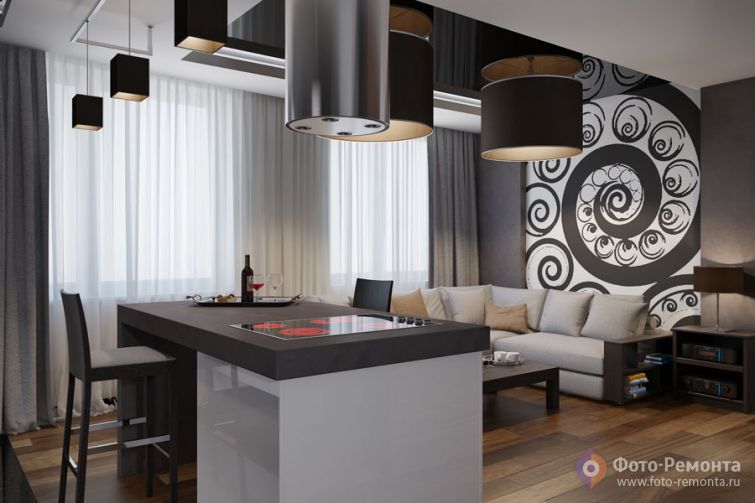 Интерьер квартиры-студии от Алекс Гор