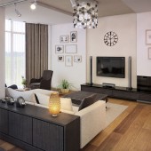 Большие гостиные фото - дизайн интерьера