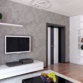 Серые гостиные фото - дизайн интерьера