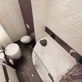 Маленькие ванные комнаты фото - дизайн интерьера