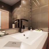 Серые ванные комнаты фото - дизайн интерьера