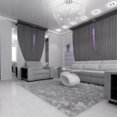 Серые гостиные фото - дизайн интерьера