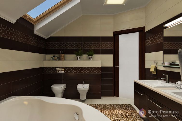  Дизайн ванной комнаты большого размера
