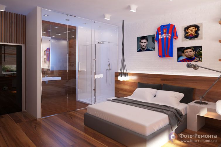 Интерьер спальни для мальчика, Рига