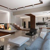 Гостиная и кухня