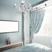 Синие спальни фото - дизайн интерьера