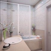 Бежевые ванные комнаты фото - дизайн интерьера