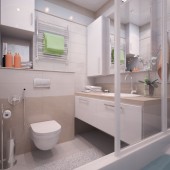 Маленькие ванные комнаты фото - дизайн интерьера