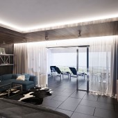 Гостиная с террасой