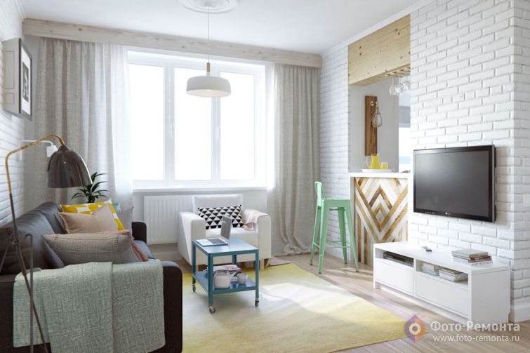 Дизайн небольшой квартиры для девушки от студии INT2