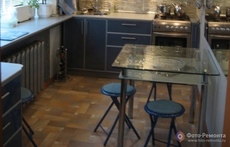 Пол на кухне, фото 5
