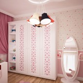 Розовые детские комнаты фото - дизайн интерьера