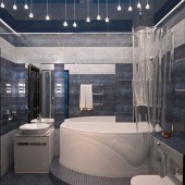 Серые ванные комнаты фото - дизайн интерьера