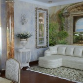 Интерьер дома в стиле неоклассика, 300 кв.м.