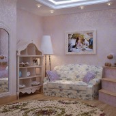 Фиолетовые детские комнаты фото - дизайн интерьера