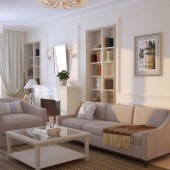 Интерьер квартиры в Москве, 120 кв.м.